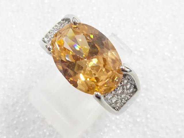 COLORED STONE FASHION RING / JP SIZE 19